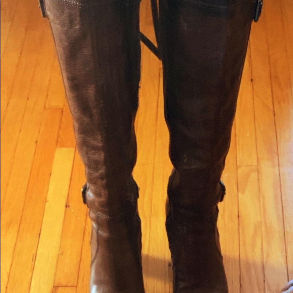NWOT Frye Parker D ring Knee High genuine leather boots - Picture 4 of 7